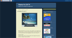 Desktop Screenshot of plasmavslcdtv.blogspot.com