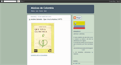 Desktop Screenshot of musicasdecolombia.blogspot.com