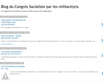 Tablet Screenshot of congressocialiste.blogspot.com