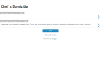 Tablet Screenshot of chefadomicilio.blogspot.com