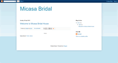 Desktop Screenshot of micasabridalhouse.blogspot.com
