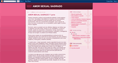 Desktop Screenshot of amorsexualsagrado.blogspot.com