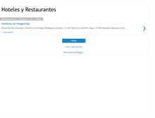 Tablet Screenshot of hotelesyrestaurantes.blogspot.com