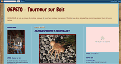 Desktop Screenshot of gepeto-tourneursurbois.blogspot.com