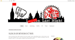 Desktop Screenshot of londonlastnight.blogspot.com