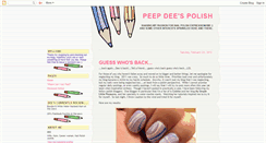 Desktop Screenshot of peepdeespolish.blogspot.com