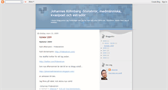 Desktop Screenshot of johanneskohnberg.blogspot.com