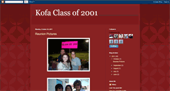 Desktop Screenshot of kofaclassof2001.blogspot.com