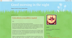 Desktop Screenshot of goodmorninginthenight.blogspot.com