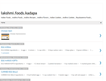 Tablet Screenshot of lakshmifoods.blogspot.com