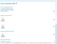 Tablet Screenshot of loscuriososdel4.blogspot.com