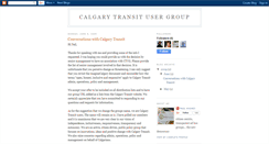 Desktop Screenshot of calgarytransitgroup.blogspot.com