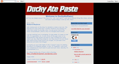 Desktop Screenshot of duckyatepaste.blogspot.com