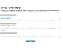 Tablet Screenshot of moviesforthemoron.blogspot.com