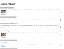Tablet Screenshot of lazingpetunia.blogspot.com
