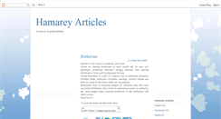 Desktop Screenshot of hamareyarticles.blogspot.com