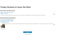 Tablet Screenshot of freakyillusionstoscarethemind.blogspot.com