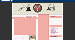 Desktop Screenshot of aikidomartialart.blogspot.com
