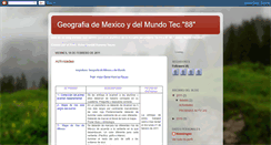 Desktop Screenshot of geografiademexicoydelmundotec88.blogspot.com