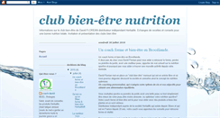 Desktop Screenshot of club-bien-etre-nutrition.blogspot.com