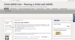 Desktop Screenshot of childadhdinfo.blogspot.com