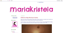 Desktop Screenshot of mariakristela.blogspot.com