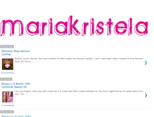 Tablet Screenshot of mariakristela.blogspot.com