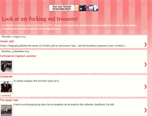 Tablet Screenshot of lookatmyfuckingredtrousers.blogspot.com