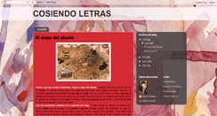 Desktop Screenshot of cosiendoletras.blogspot.com