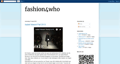 Desktop Screenshot of fashion4who.blogspot.com