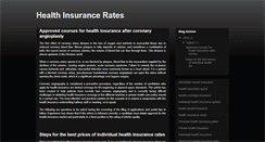 Desktop Screenshot of health-insurancerates.blogspot.com