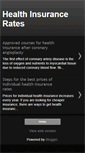 Mobile Screenshot of health-insurancerates.blogspot.com