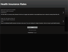 Tablet Screenshot of health-insurancerates.blogspot.com