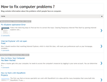 Tablet Screenshot of howtofixcomputerproblems.blogspot.com