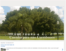 Tablet Screenshot of curitibaparanaocuritibanos.blogspot.com