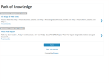 Tablet Screenshot of parkofknowledge.blogspot.com