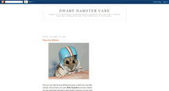 Desktop Screenshot of dwarf-hamster-care.blogspot.com