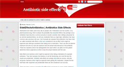 Desktop Screenshot of antibioticsideeffects.blogspot.com