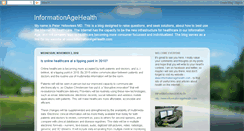 Desktop Screenshot of informationagehealth.blogspot.com