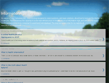 Tablet Screenshot of informationagehealth.blogspot.com