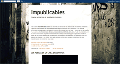 Desktop Screenshot of impublicables-joseramonhuidobro.blogspot.com