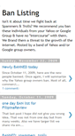 Mobile Screenshot of banlisting.blogspot.com