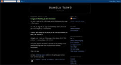 Desktop Screenshot of damolataiwo.blogspot.com