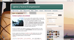 Desktop Screenshot of iglesiaynuevaevangelizacion.blogspot.com