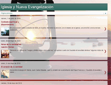 Tablet Screenshot of iglesiaynuevaevangelizacion.blogspot.com