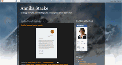 Desktop Screenshot of annikastacke.blogspot.com