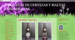 Desktop Screenshot of etiquetasdecervezacolombiana.blogspot.com