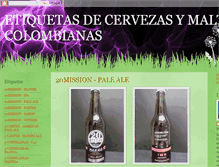 Tablet Screenshot of etiquetasdecervezacolombiana.blogspot.com