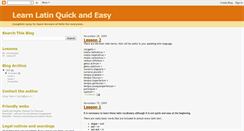 Desktop Screenshot of learn-latin.blogspot.com