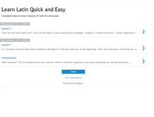 Tablet Screenshot of learn-latin.blogspot.com
